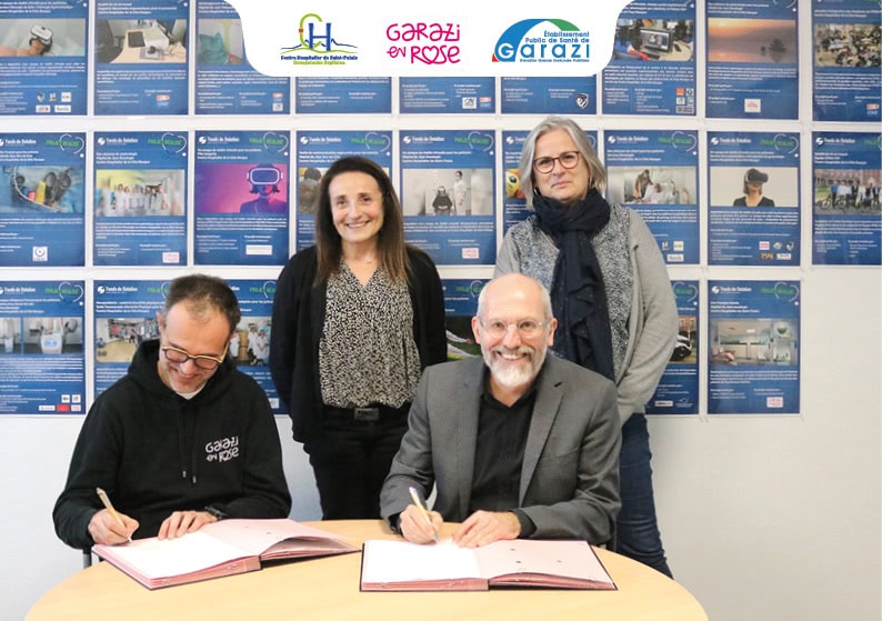 Convention entre la « Garazi en rose » , le Centre Hospitalier de Saint Palais et l&rsquo;Etablissement Public de Santé de Garazi