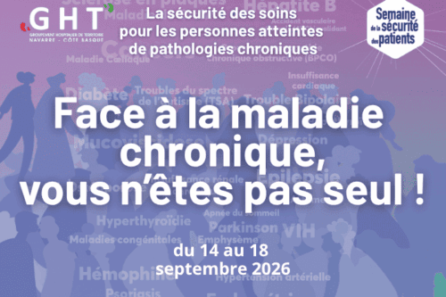Semaine de la Sécurité des patients 2026 : la sécurité des soins pour les personnes atteintes de pathologies chroniques